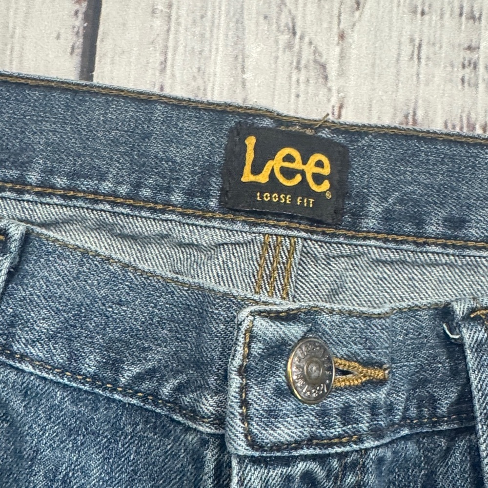 LEE LOOSE FIT CARPENTER JEANS MEN'S SIZE 34 X 34 DENIM WORKWEAR - Picture 2 of 16